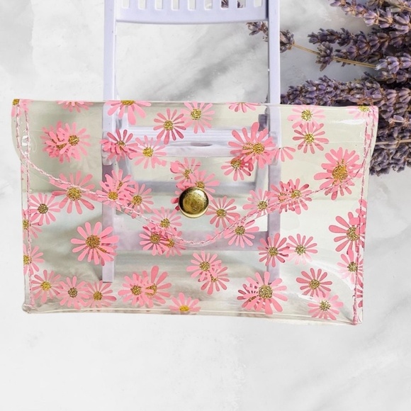 Floral Clear Card Case Wallet Bundle 2 style 2 - Picture 4 of 7